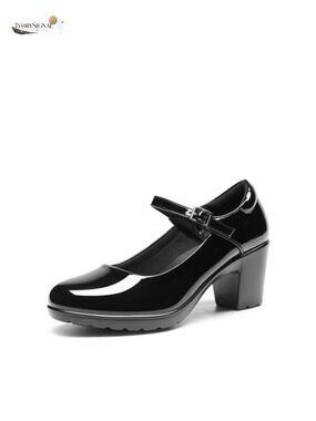 Mary Jane Heels Block Heel Arch Support Cushioned Work Dress Pumps